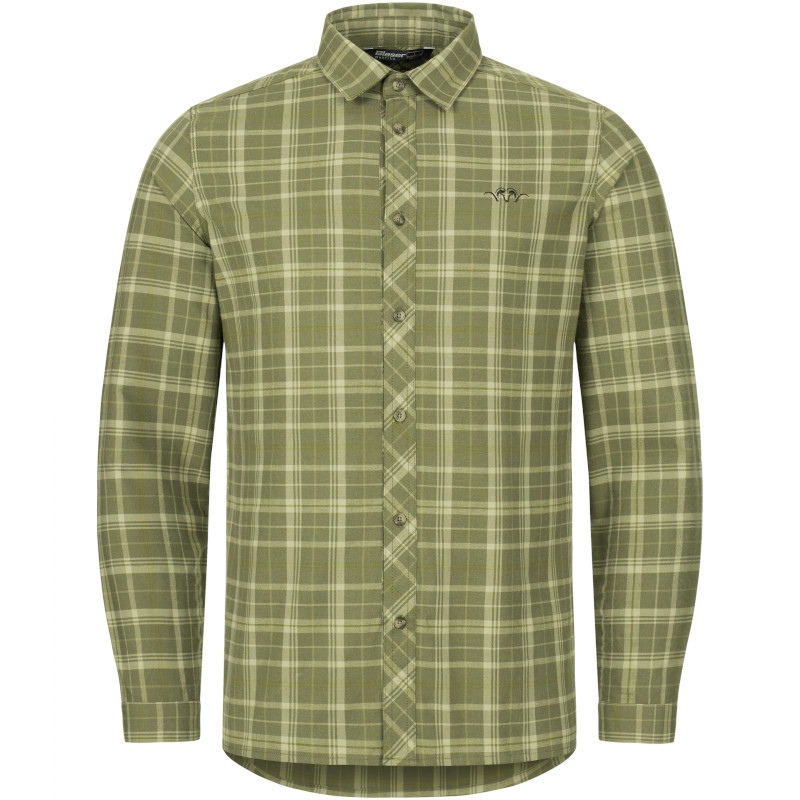 BLASER Herren TF Shirt 20 (olive/beige checked)