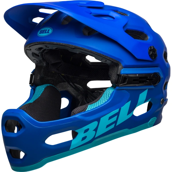 BELL Super 3R MIPS Helmet (Matte Blue/Bright Blue)